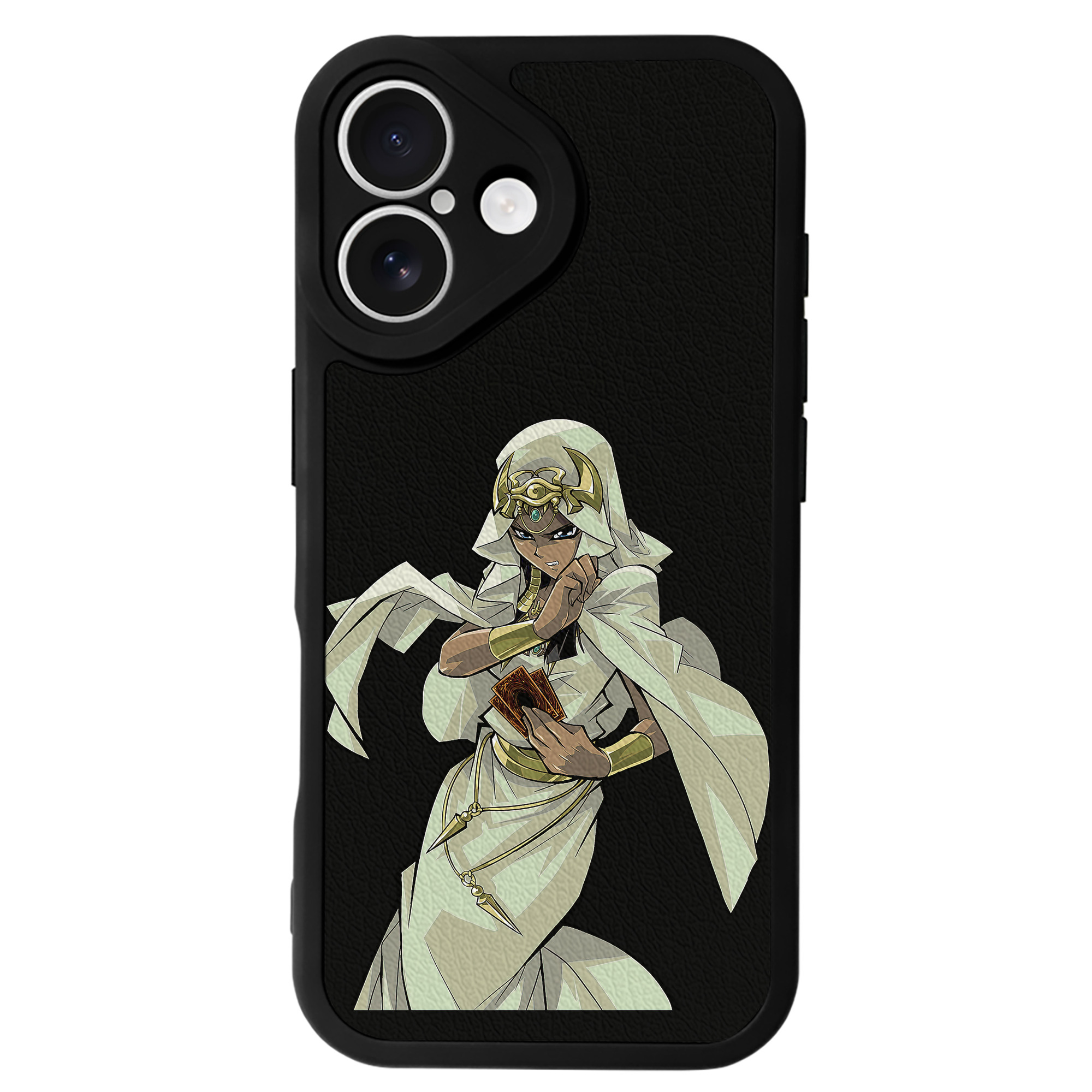 （画像用） 遊☆戯☆王 Yu-Gi-Oh! 【iPhone 16シリーズ対応】シリコンスマホケース（レザー調） 材質：シリコン